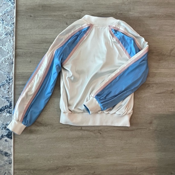 Pam and Gela Reversible Track Jacket / Bomber Jacket - Blue, Pink, and Cream - Picture 3 of 3